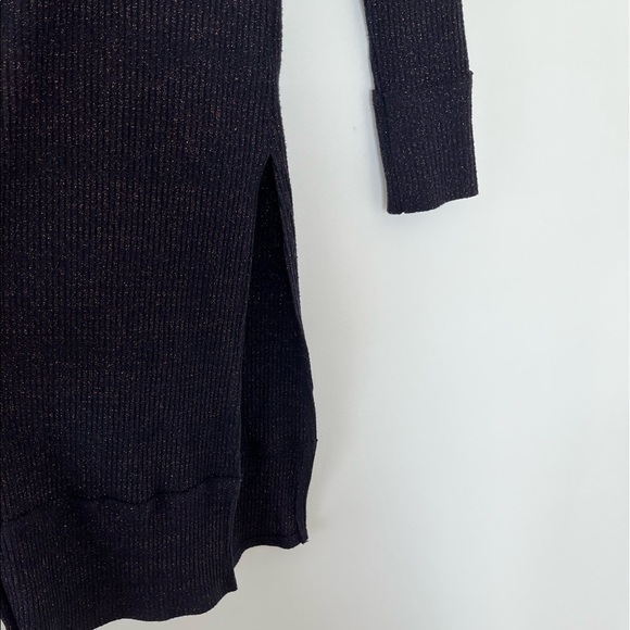 Free People We The Free Sparkly Shimmer Navy Duster Cardigan - Picture 7 of 15